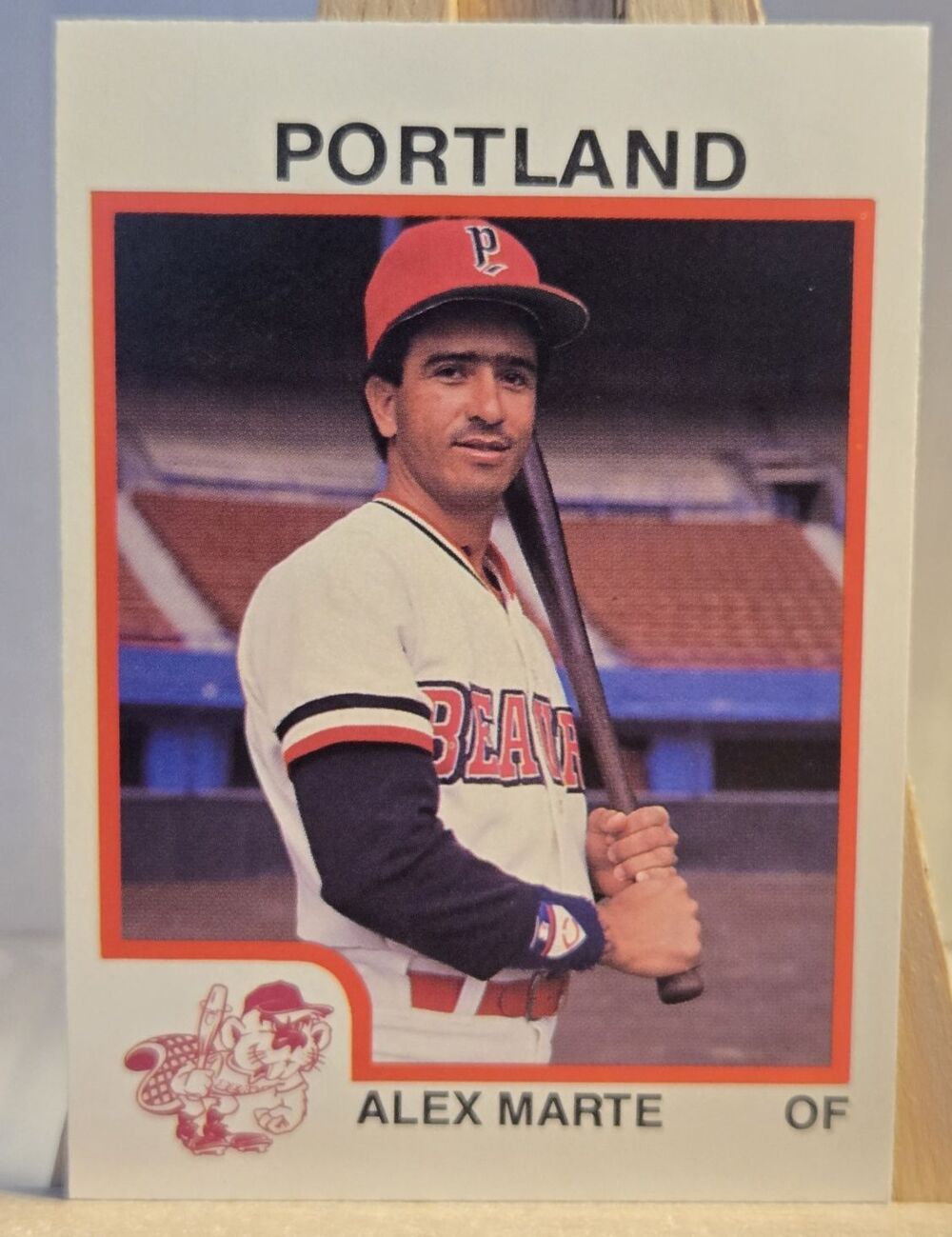 1987 ProCards Minor League #176 Alex (Alexis) Marte Portland Beavers Rookie Card